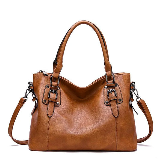 Sienna’s Graceful Allure | Elegant Leather Shoulder Bag - Grace Bags