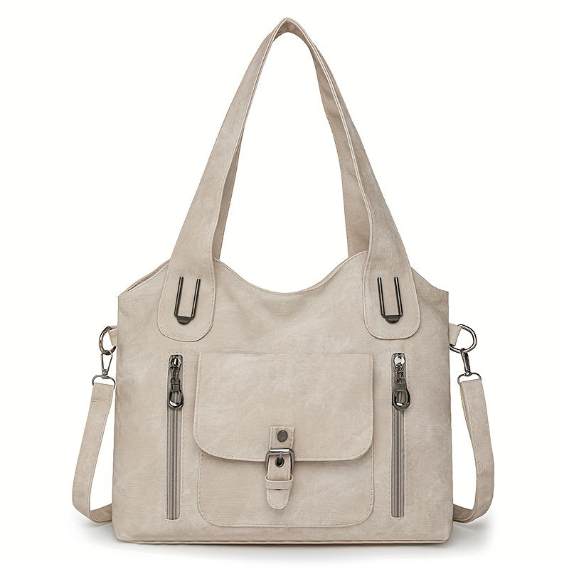 Elise’s Vintage Charm | Faux Leather Shoulder Bag - Grace Bags