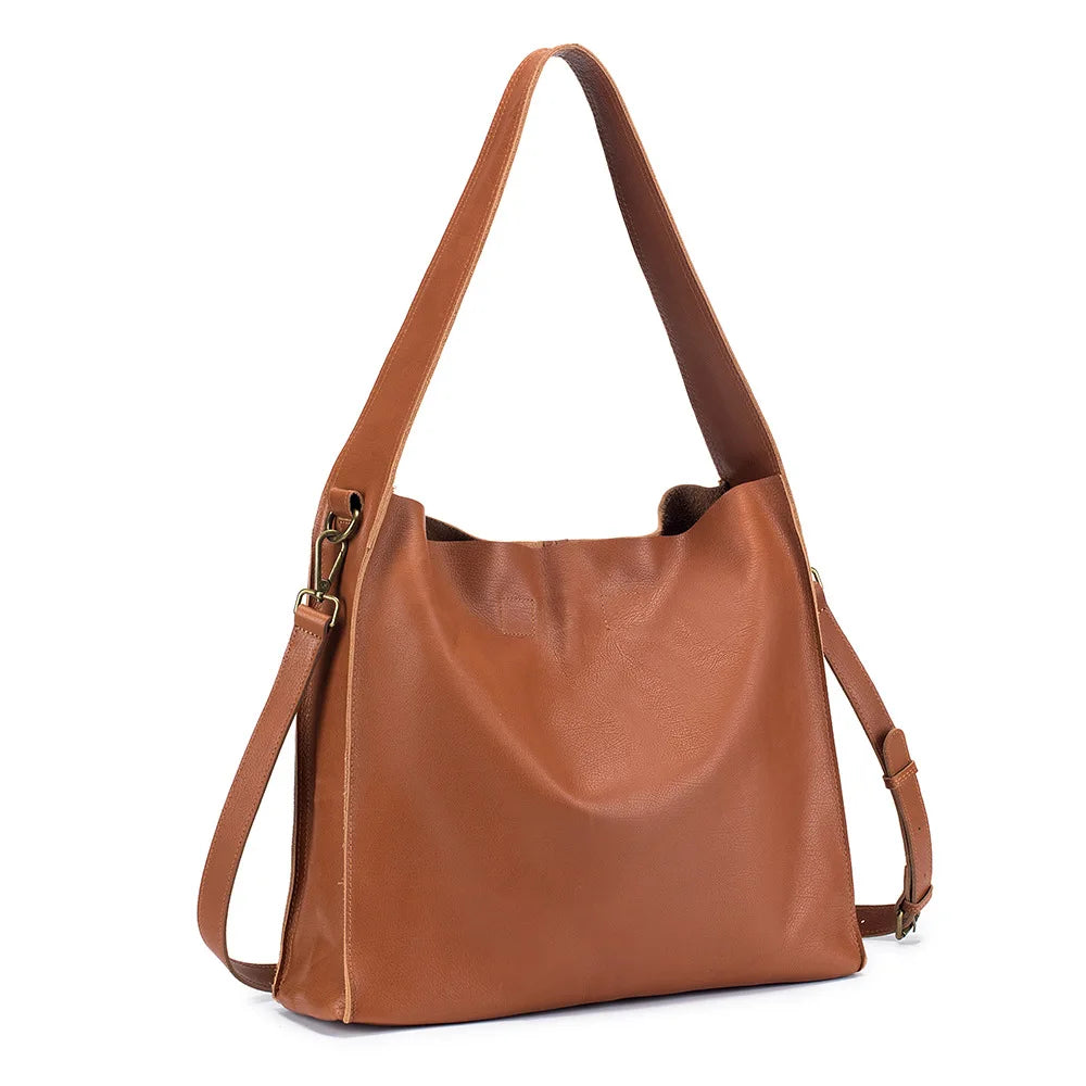 Grace’s Timeless Elegance | Genuine Cowhide Leather Tote Bag - Grace Bags