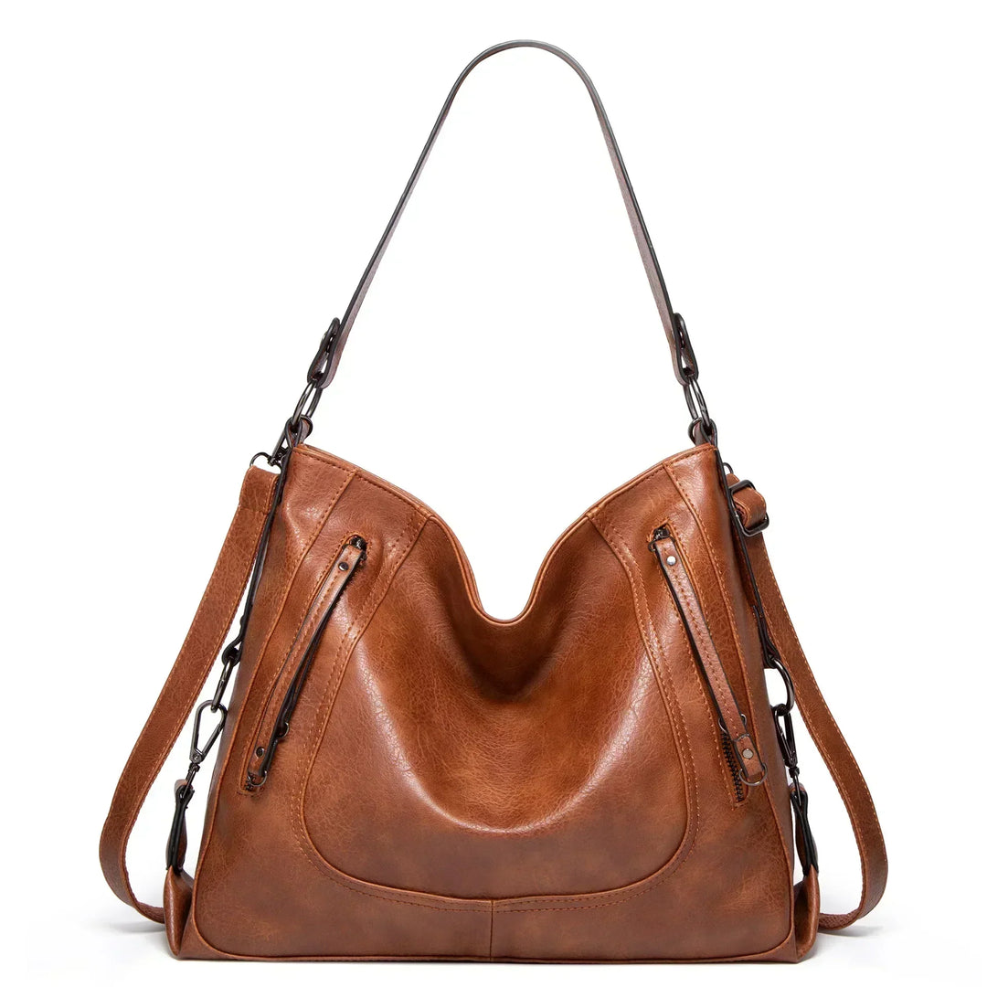 Priscilla’s Vintage Charm | Leather Bag - Grace Bags