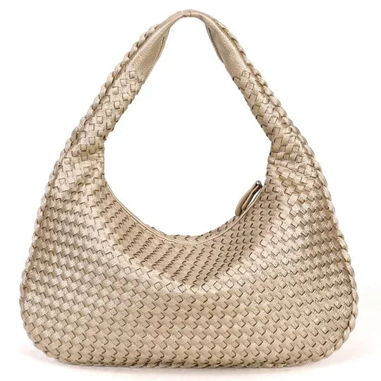 Woven Leather Hobo Bag - Grace’s Timeless Craftsmanship