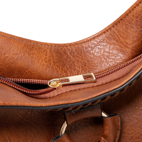 Nellie’s Elegant Sophistication | Leather Shoulder Bag - Grace Bags