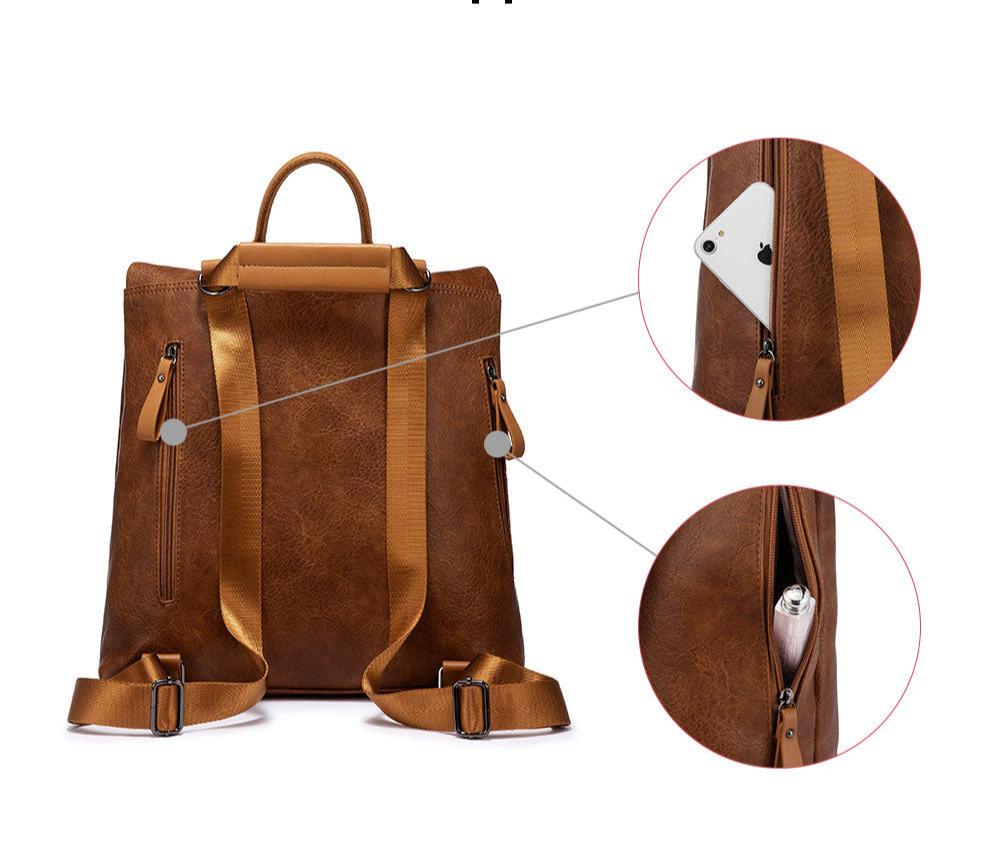 Unique Leather Backpack - Grace’s Style