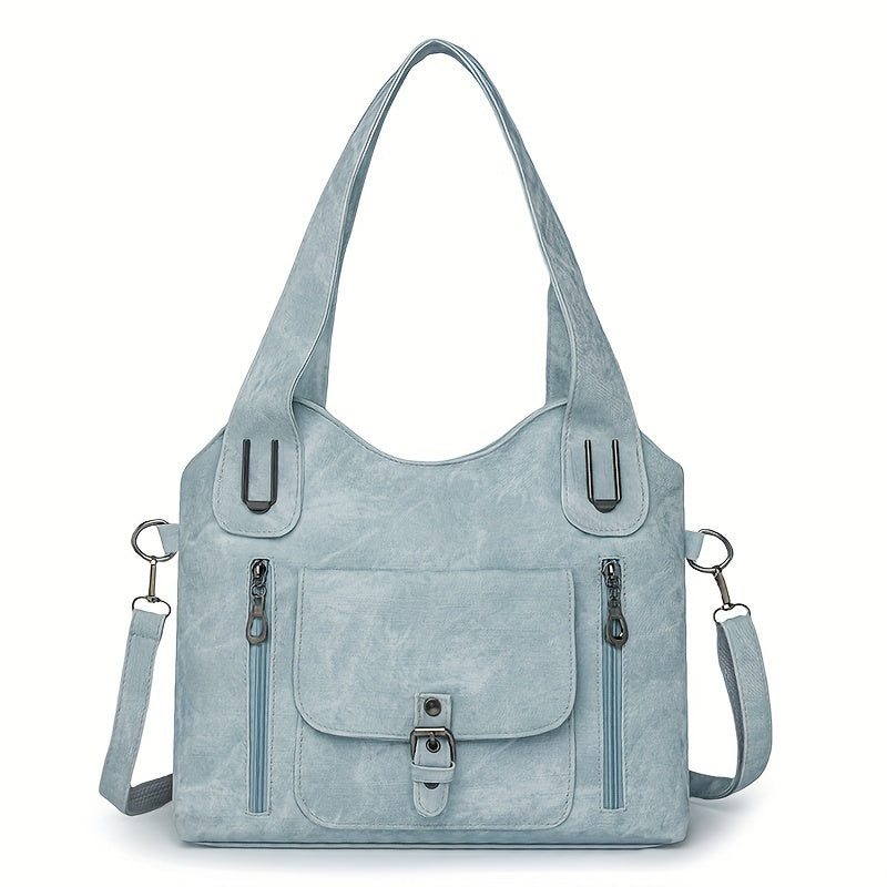 Elise’s Vintage Charm | Faux Leather Shoulder Bag - Grace Bags