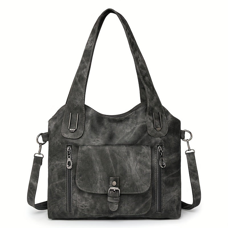 Elise’s Vintage Charm | Faux Leather Shoulder Bag - Grace Bags