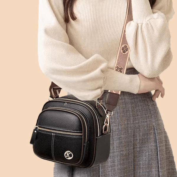 Molly’s Timeless Sophistication | Stylish Leather Bag with Shoulder Strap - Grace Bags